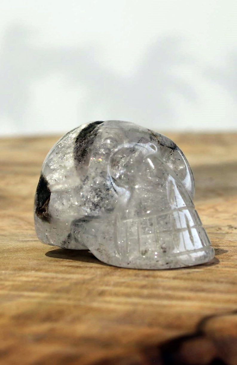 Black Tibetan Quartz Skull AA